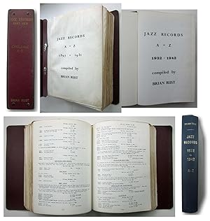 Immagine del venditore per JAZZ RECORDS A - Z 1897-1942 Complete in two volumes. venduto da John  L. Capes (Books) Established 1969