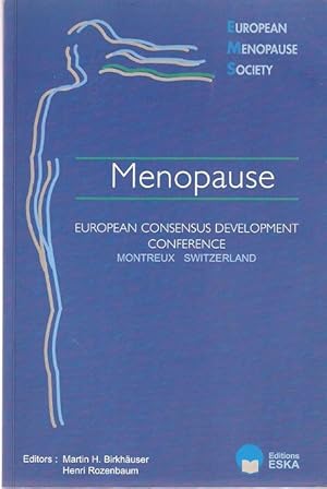 Imagen del vendedor de European Consensus Development Conference on Menopause: Montreux, Switzerland. a la venta por City Basement Books