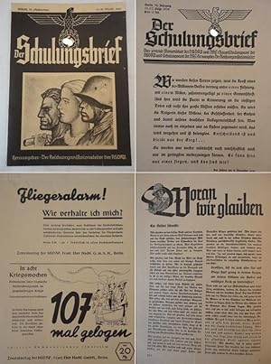 Bild des Verkufers fr Der Schulungsbrief, das zentrale Monatsblatt der NSDAP. VI.Jahrgang 1939, 11./12.Folge Dieses Buch wird von uns nur zur staatsbrgerlichen Aufklrung und zur Abwehr verfassungswidriger Bestrebungen angeboten (86 StGB) zum Verkauf von Galerie fr gegenstndliche Kunst