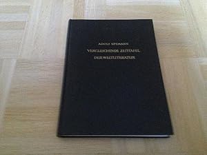 Imagen del vendedor de Vergleichende Zeittafel der Weltliteratur vom Mittelalter bis zur Neuzeit (1150 - 1939). a la venta por nebenmond