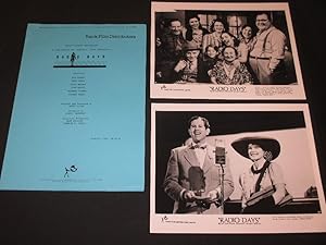Original 1987 Press Kit for the film Radio Days, directed by Woody Allen and starring Mia Farrow