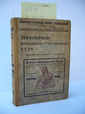 Adreßbuch Hildesheim Stadt und Land 1928