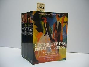 Bild des Verkufers fr Geschichte des privaten Lebens. Mit zahlreichen Abbildungen. Band 1: Vom Rmischen Imperium zum Byzantinischen Reich. Band 2: Vom Feudalzeitalter zur Renaissance. Band 3: Von der Renaissance zur Aufklrung. Band 4: Von der Revolution zum Groen Krieg. Band 5: Vom Ersten Weltkrieg zur Gegenwart. 5 Bnde. zum Verkauf von Schuebula