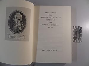 Festschrift zum zweihundertjährigen Bestehen des Verlages C.H. Beck 1763 - 1963.