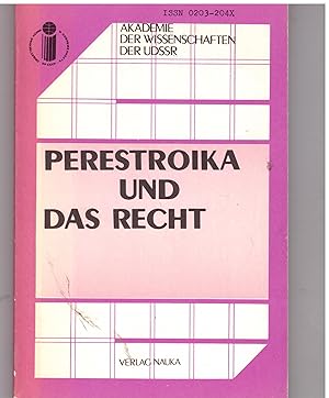 Seller image for Perestroika und das Recht for sale by Bcherpanorama Zwickau- Planitz