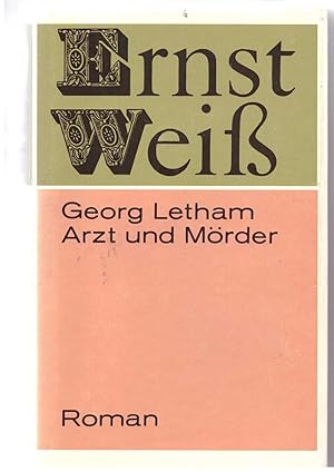 Imagen del vendedor de Georg Letham, Arzt und Mrder a la venta por Bcherpanorama Zwickau- Planitz