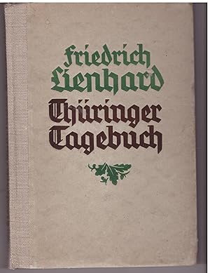 Bild des Verkufers fr Thringer Tagebuch zum Verkauf von Bcherpanorama Zwickau- Planitz
