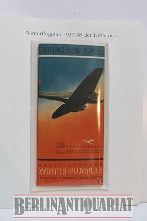 Imagen del vendedor de Hauptausgabe des Winterflugplanes, gltig vom 3. Oktober 1937 bis 26. Mrz 1938. a la venta por BerlinAntiquariat, Karl-Heinz Than