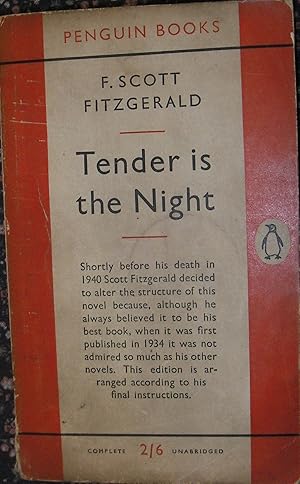 Seller image for Tender is the Night - A Romance for sale by eclecticbooks