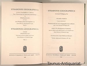 Imagen del vendedor de Strabonis Geographica. Vol. I. [Praemonenda de nova geographicorum editione . Libri I-II (Prolegomena Strabonis) (Antiquitas Reihe 1. Abhandlungen zur Alten Geschichte, Band 9, hrsg. von Andreas Alfldi)] a la venta por Taunus-Antiquariat Karl-Heinz Eisenbach