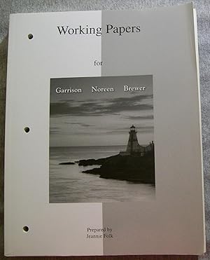 Seller image for Working Papers for Managerial Accounting, Fourteenth Edition By Garrison, Noreen & Brewer for sale by Book Nook