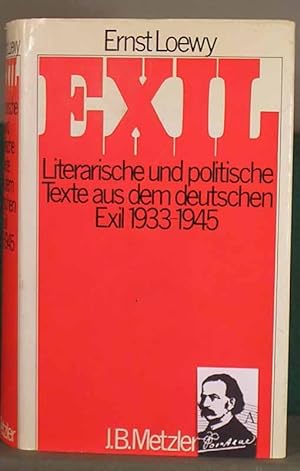 Seller image for Exil. Literarische und politische Texte aus dem deutschen Exil 1933-1945. for sale by Fontane-Antiquariat Dr. H. Scheffers