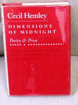 Bild des Verkufers fr Dimensions of Midnight, Poetry & Prose zum Verkauf von My Book Heaven
