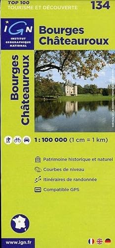 Bild des Verkufers fr IGN Karte, Tourisme et dcouverte Bourges, Chteauroux (Ign Map) zum Verkauf von Versandbuchhandlung Kisch & Co.