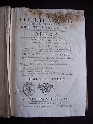 R. D. D. Ruperti Abbatis Opera - T.2