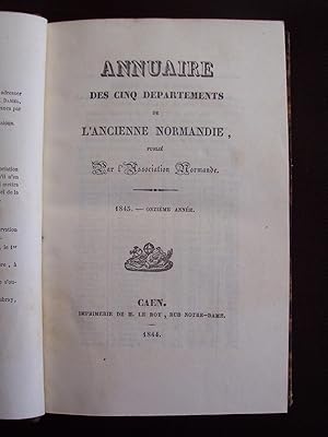 Annuaire des cinq départements de l'ancienne Normandie 1845