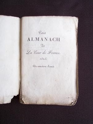 Petit almanach de la Cour de France 1825