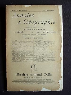 Annales de géographie - Janvier 1901