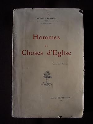 Imagen del vendedor de Hommes et choses d'glise a la venta por Librairie Ancienne Zalc