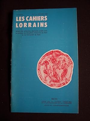 Les cahiers lorrains - N°1 1978