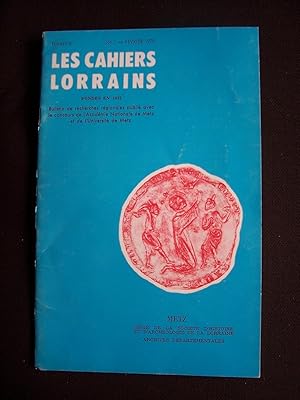 Les cahiers lorrains - N°1 1979