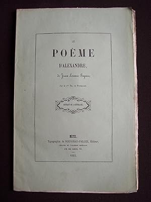 Le poème d'Alexandre, de Juan Lorenzo Segura