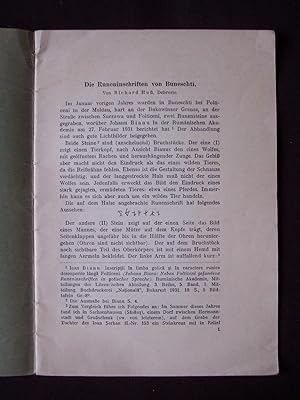 Seller image for Die runeninschriften von buneschti for sale by Librairie Ancienne Zalc