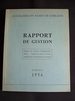 Rapport de gestion 1956