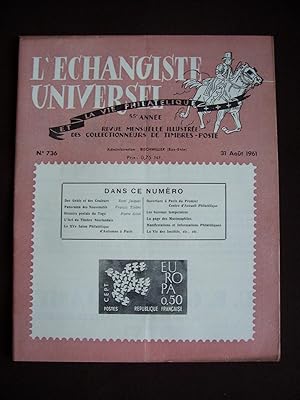 L'échangiste universel - Revue mensuelle illustrée des collectionneurs de timbres-poste 1961