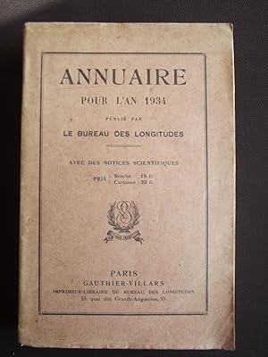 Annuaire pour l'an 1934