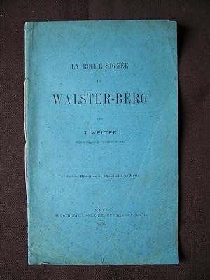 La roche signée du Walster-Berg