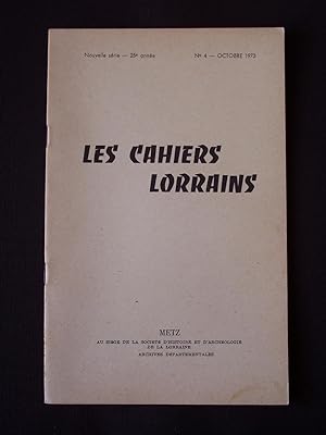 Les cahiers lorrains - N°4 1973