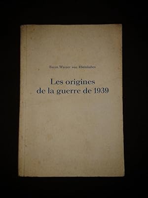 Imagen del vendedor de Les origines de la guerre de 1939 a la venta por Librairie Ancienne Zalc