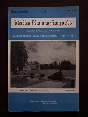 Revue Vieilles Maisons Françaises - N° 13 1962