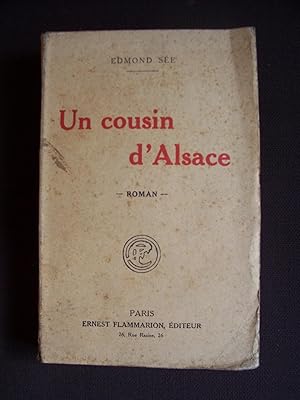 Seller image for Un cousin d'Alsace for sale by Librairie Ancienne Zalc
