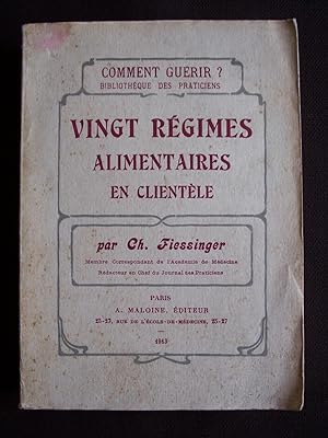 Bild des Verkufers fr Vingt rgimes alimentaires en clientle zum Verkauf von Librairie Ancienne Zalc
