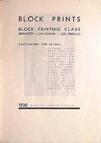 Block Prints: Block Printing Class, University of California at Los Angeles.