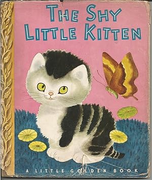 Little Golden Book #24-The Shy Little Kitten with Original Dust Jacket
