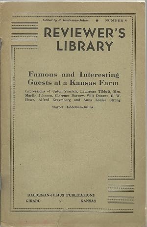 Immagine del venditore per Famous and Interesting Guests at a Kansas Farm venduto da Sabra Books