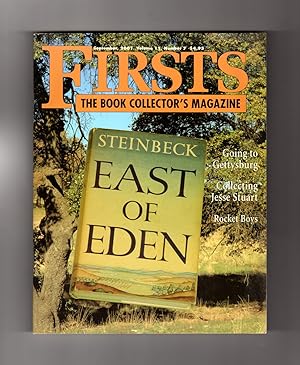 Firsts - The Book Collectors Magazine. September, 2001. East of Eden (Steinbeck); Jesse Stuart; R...