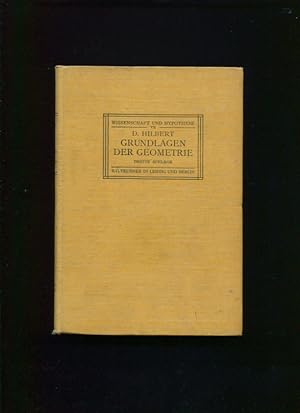 Grundlagen Der Geometrie ;; Dritte, durch zusatze und literaturhinweise von neuem vermehrte und m...