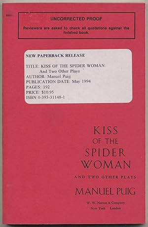 Bild des Verkufers fr Kiss of the Spider Woman and Two Other Plays zum Verkauf von Between the Covers-Rare Books, Inc. ABAA