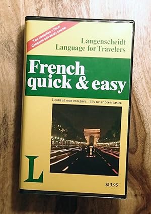 FRENCH: QUICK & EASY: Audio: Language for Travelers w/2 Cassettes (Langenscheidt)