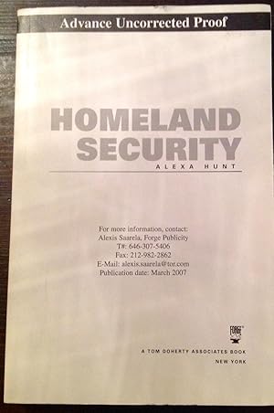 Homeland Security (Signed ARC/Uncorrected Proof with Ephemera)