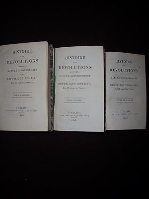 Histoire des révolutions arrivées dans le gouvernement de la République Romaine - T.1 2 3