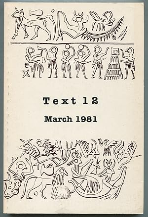 Image du vendeur pour Text 12, March 1981 mis en vente par Between the Covers-Rare Books, Inc. ABAA