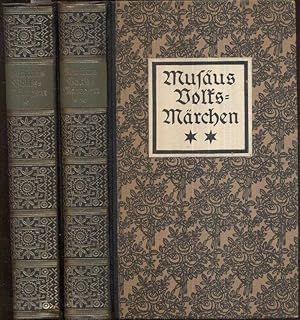 Imagen del vendedor de Volksmrchen der Deutschen. Mit Holzschnitten von Ludwig Richter u.a. Hrsg. v. Paul Zaunert. (20.-22. Tsd.). 2 Bnde. a la venta por Antiquariat Dwal