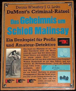 Imagen del vendedor de Das Geheimnis um Schlo Malinsay a la venta por Alte Spiele  Modernes Spiele-Antiquariat