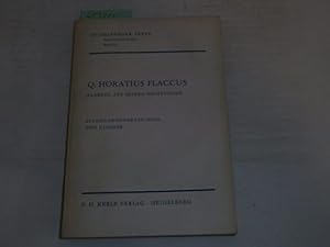 Bild des Verkufers fr Q. Horatius Flaccus - Auswahl aus seinen Dichtungen. Heidelberger Texte, Lateinische Reihe ; Band 6a zum Verkauf von Der-Philo-soph