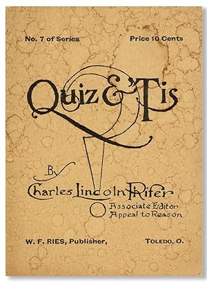 Bild des Verkufers fr Quiz & 'Tis [cover title] zum Verkauf von Lorne Bair Rare Books, ABAA